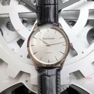 Copy Jaeger-LeCoultre Master Ultra Thin SS Silver Dial Watch